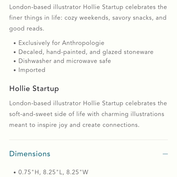 NWT Hollie Startup Got Plans with Myself Stoneware Dessert Plate